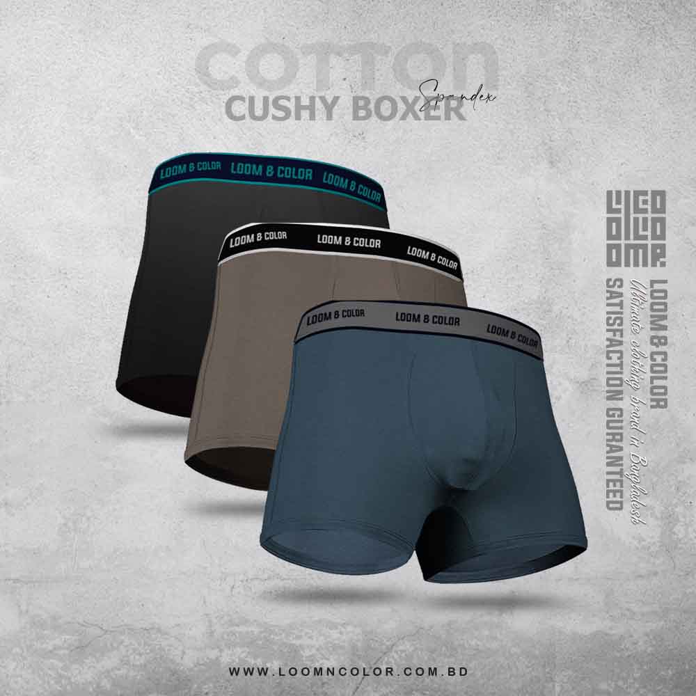 PREMIUM BOXER 3 PACK-(DARK TEAL-COFFEE-BLACK)