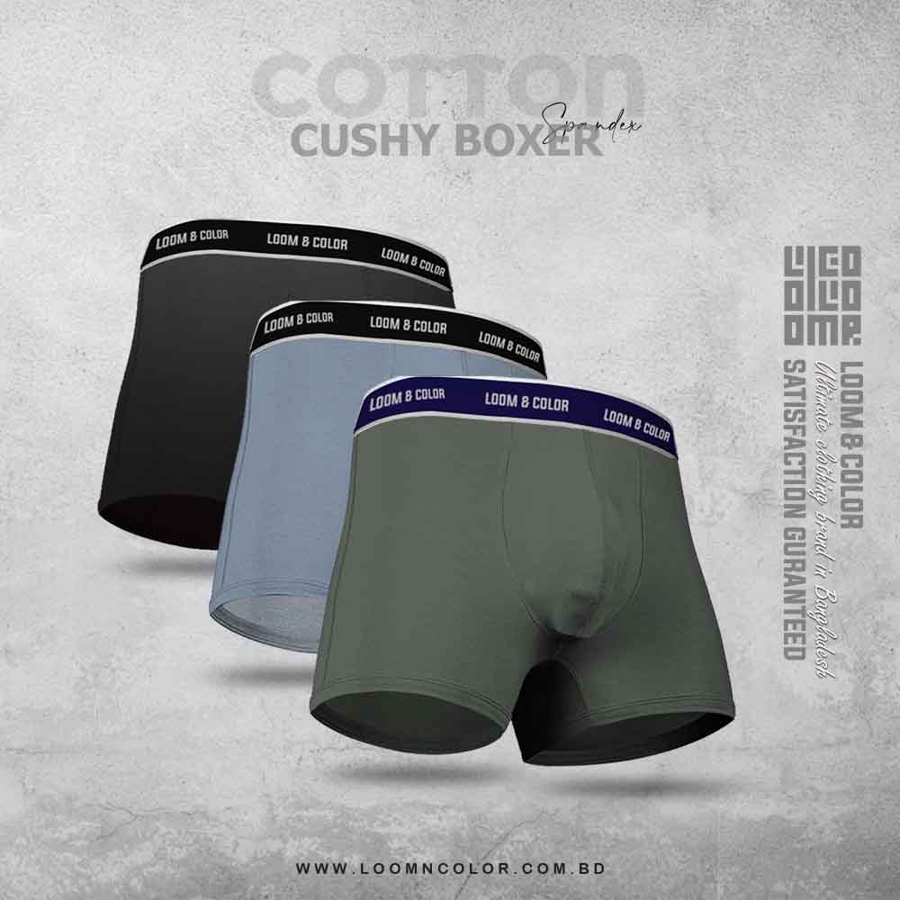 PREMIUM BOXER 3 PACK-(DKGREY-LTBLUE-BLACK)